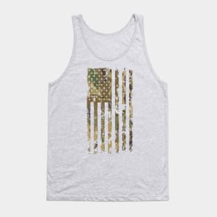 US Flag Distressed Camouflage Tank Top